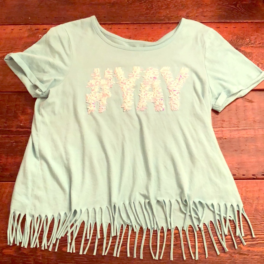 Justice sequin top